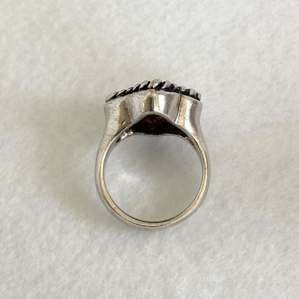 Joseph Esposito Sterling Silver 925 14K Yellow Gold Mixed Metal Ring Sz 6.75 - Picture 14 of 16